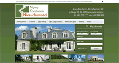 Desktop Screenshot of nieruchomosci-konstancin.com